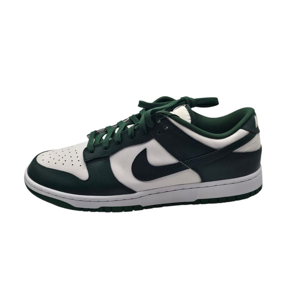 Nike Dunk Low Retro Michigan State White/Team Green Men's Size 11 NWT